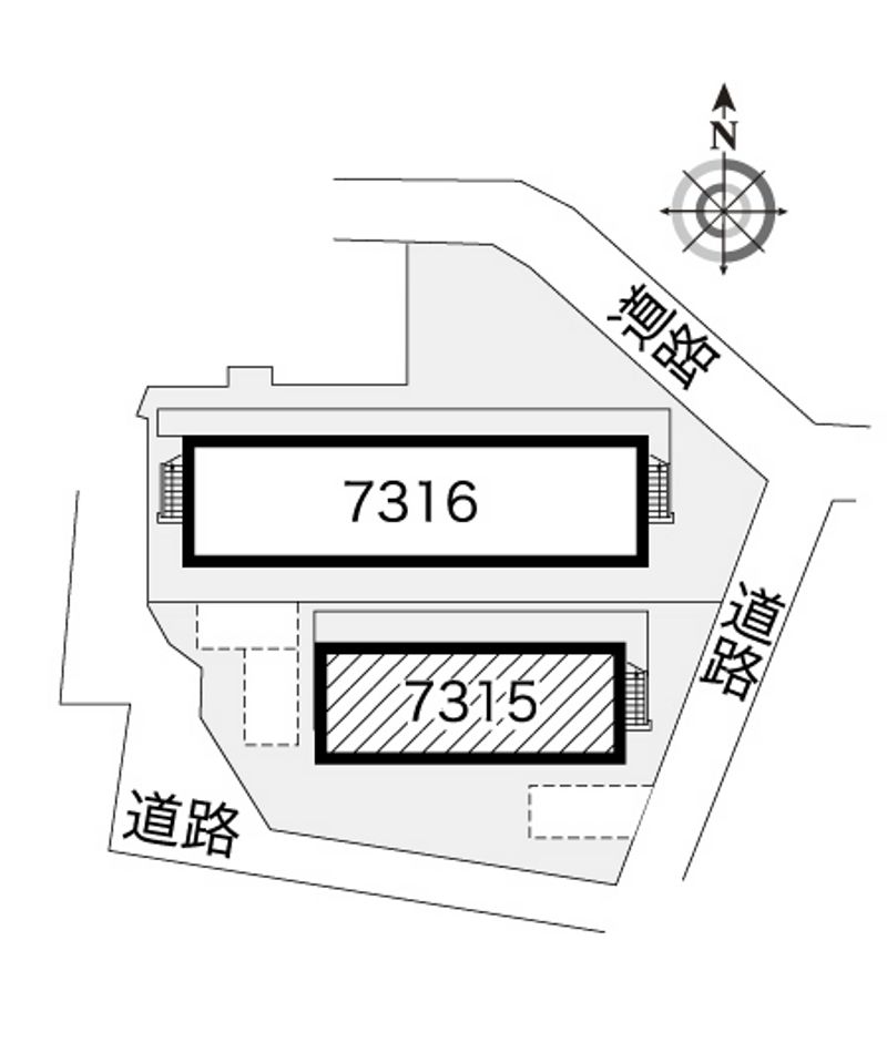 レオパレス西陣Ａ 配置図