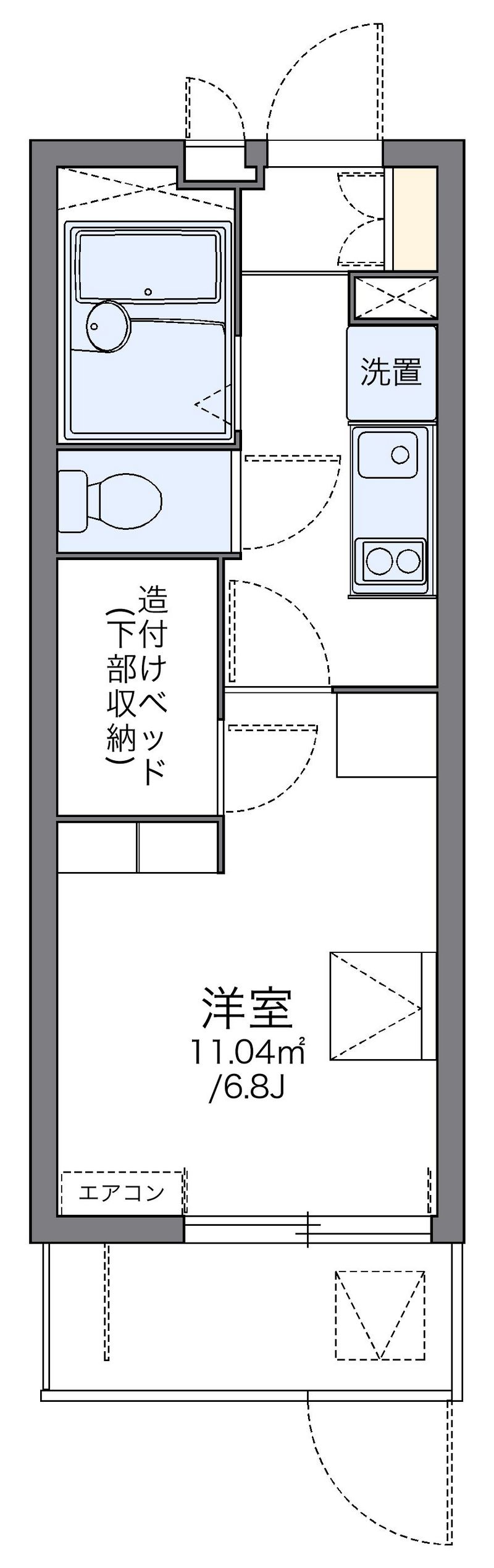 レオパレスグレース石橋 間取図