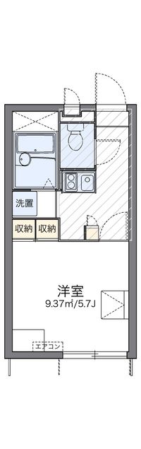 レオパレスフローラⅡ 間取り図