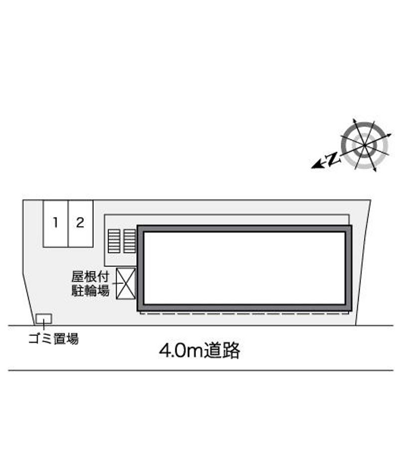 レオパレスグリーンパークアオキ 配置図