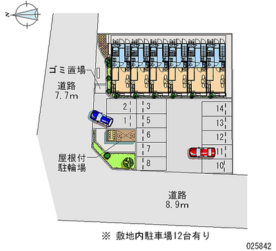 25842 Monthly parking lot