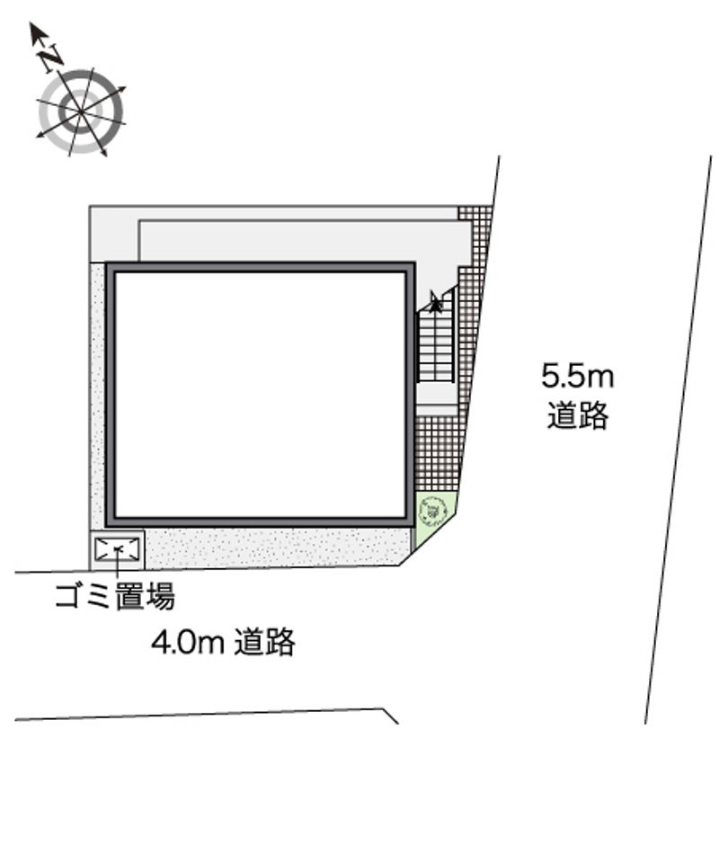レオパレスめぐみ壱番館 配置図