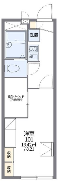 レオパレス東北野 間取り図