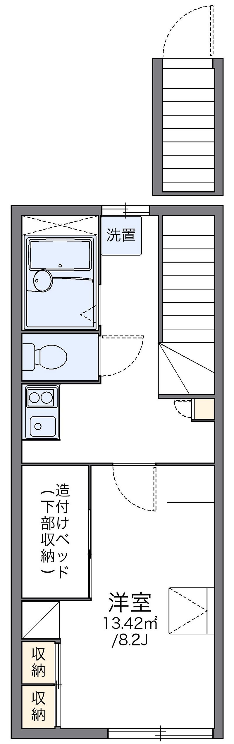 レオパレス前ヶ崎 間取図