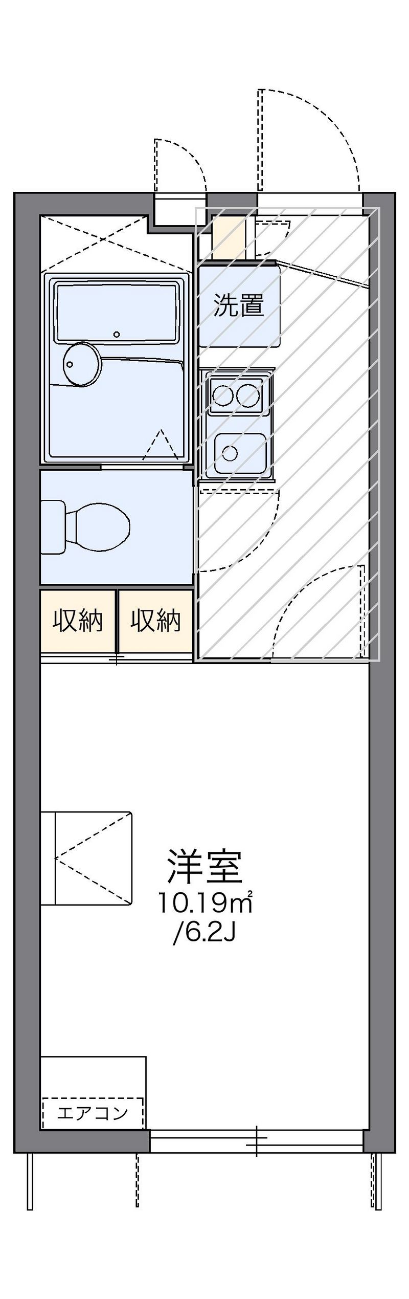 レオパレスＴＡＫＡ　イプシロン 間取図