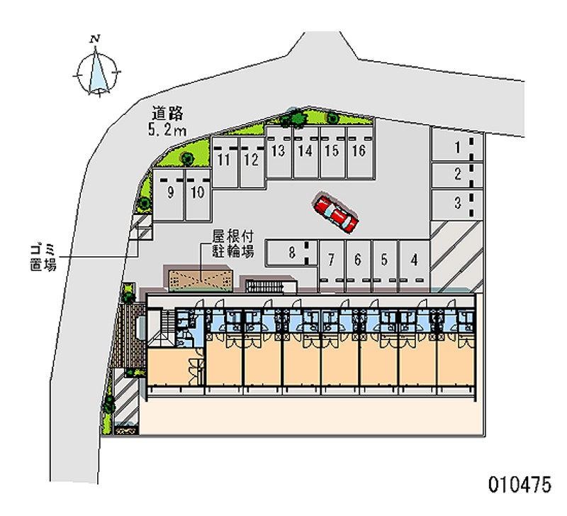 10475 Monthly parking lot