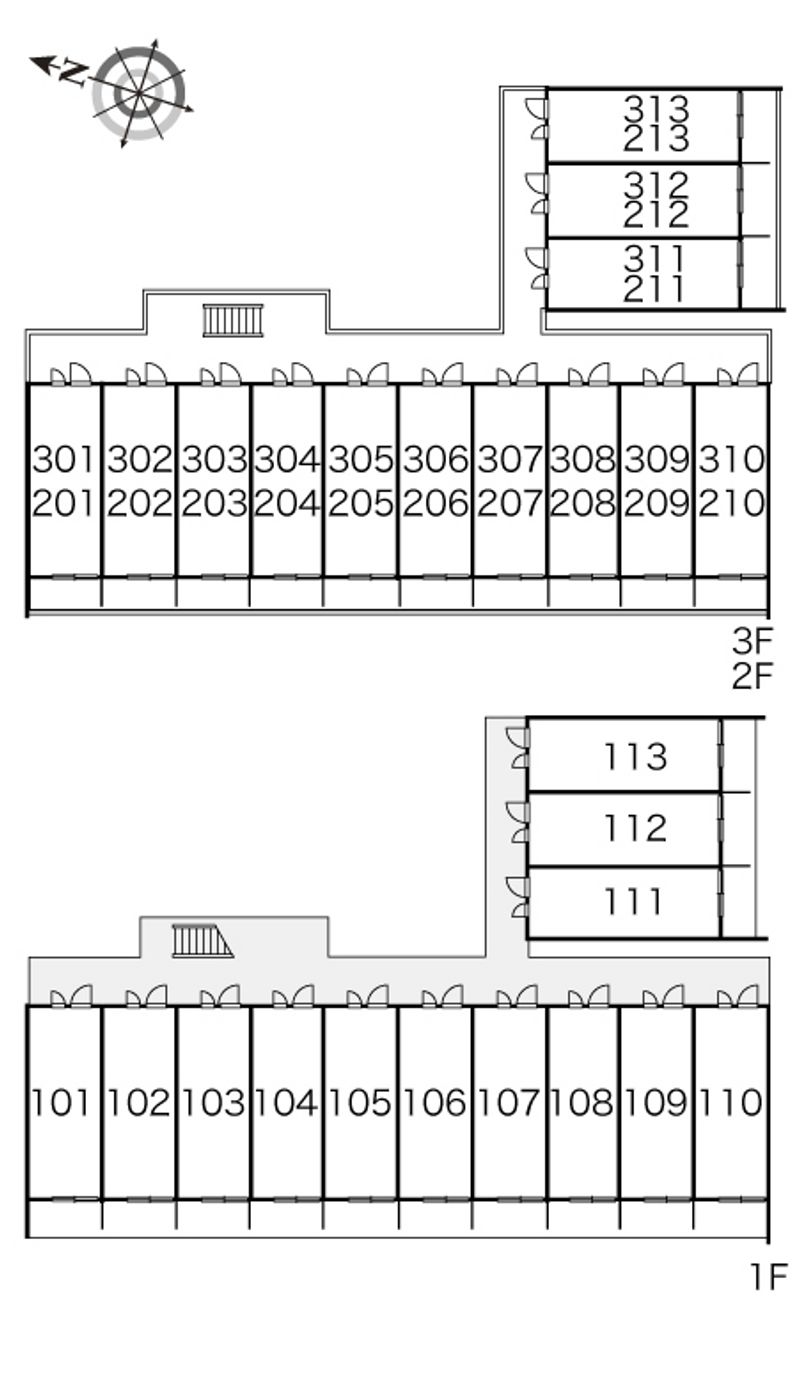 レオパレス蘇我加藤Ⅲ 間取配置図
