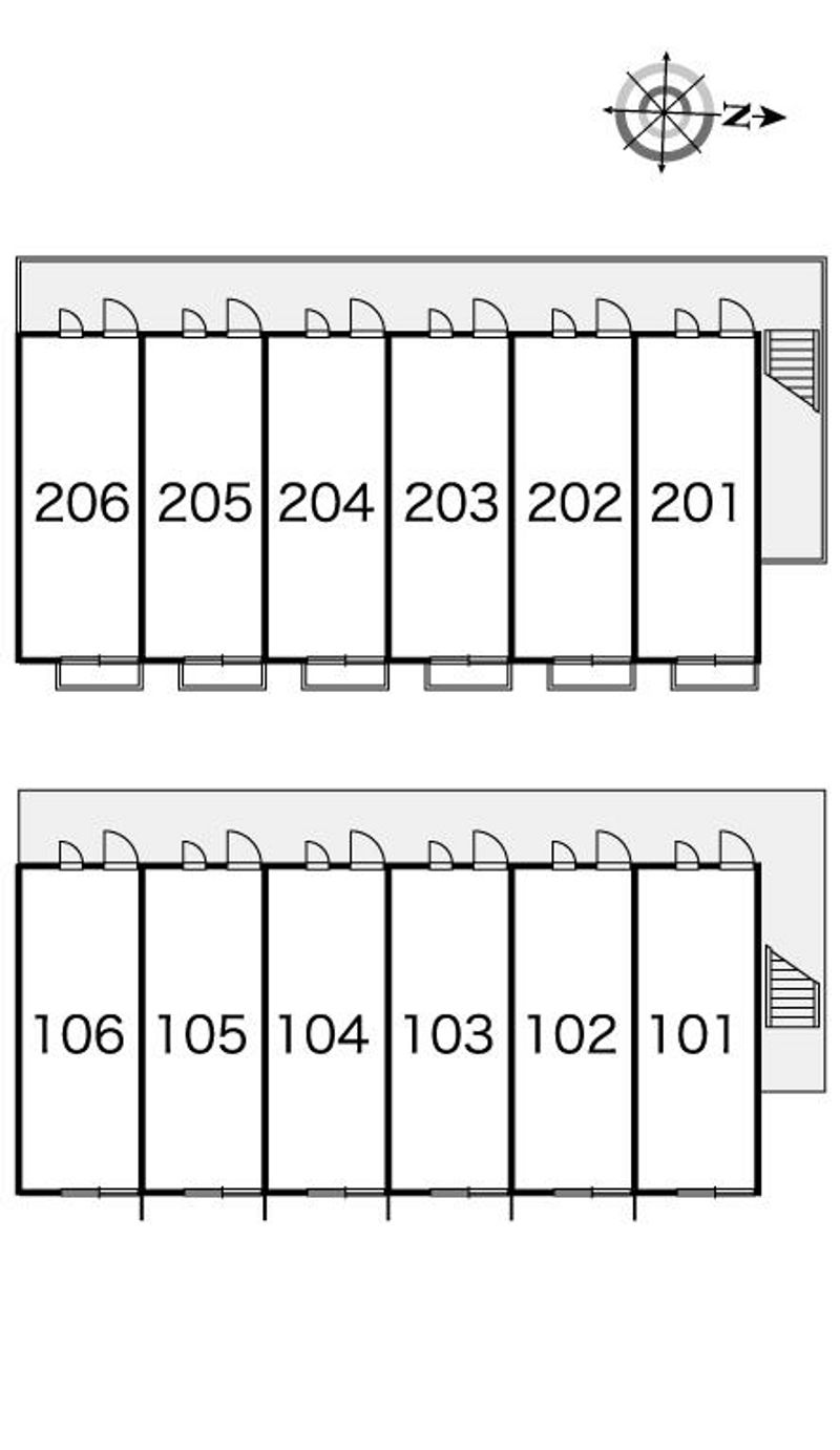 レオパレスメルベーユⅡ 間取り配置図