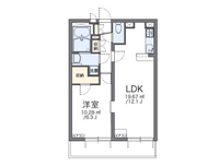 レオパレスリバーサイド西水元Ⅱ 間取り図