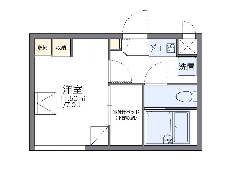 レオパレスカンナ 間取図