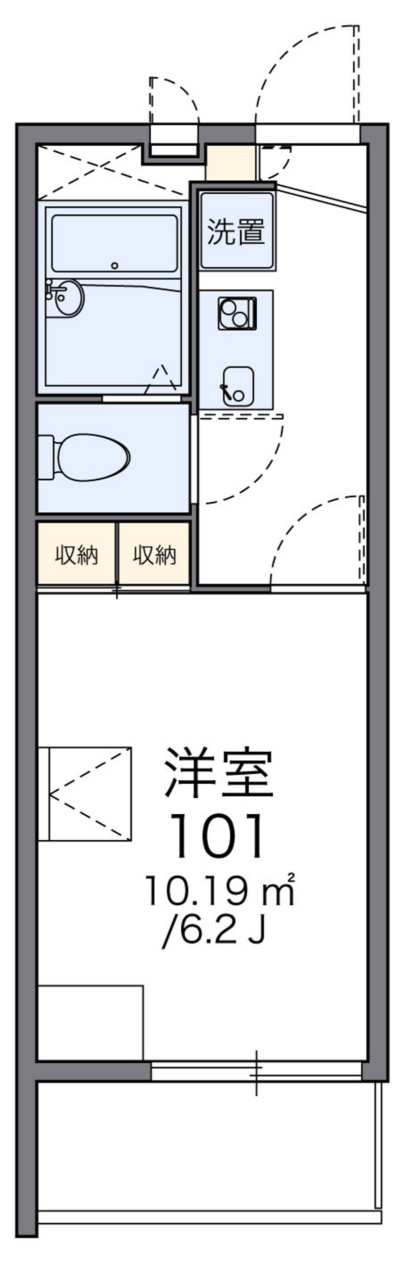 レオパレスナガシマ 間取図