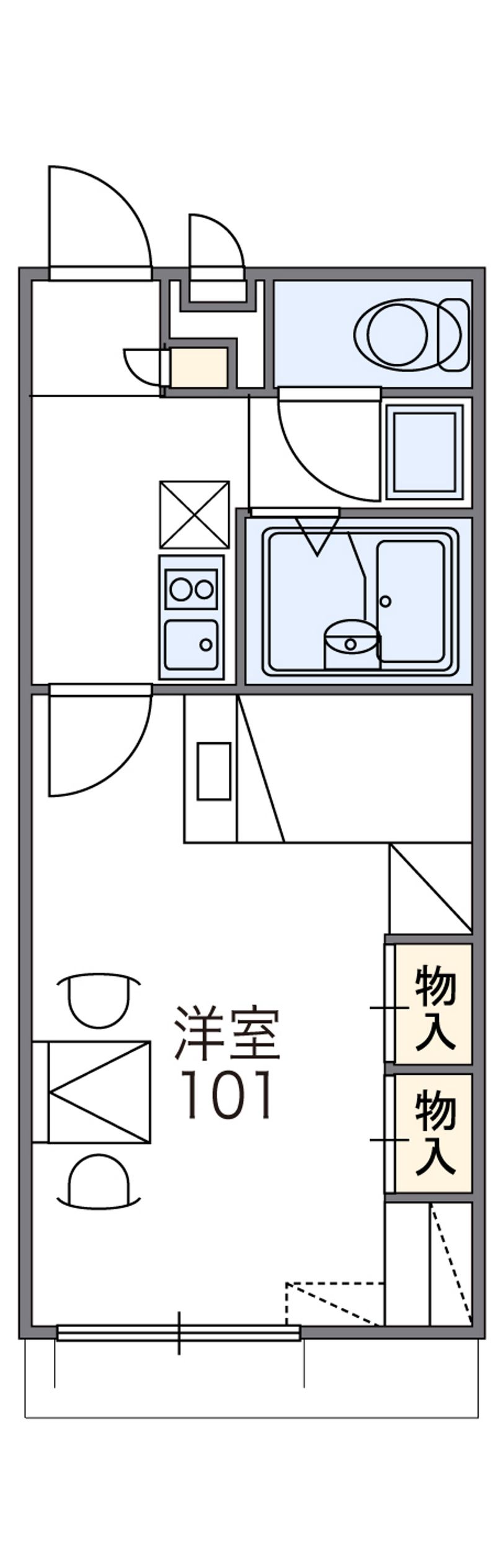 レオパレス播磨Ⅱ 間取図