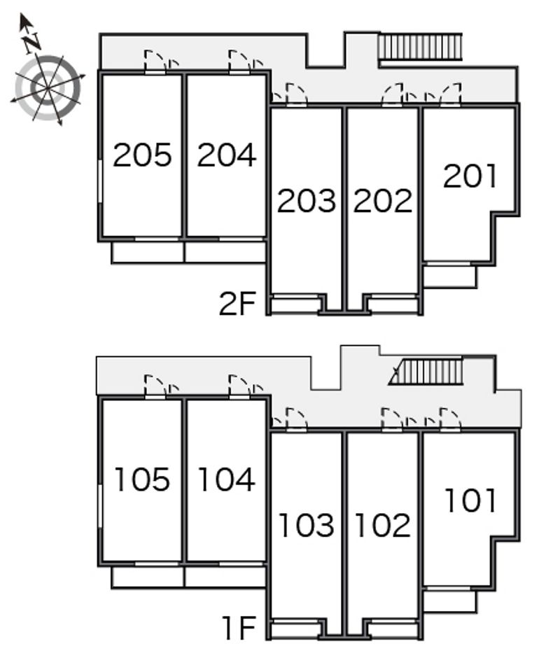 クレイノベルロサージュ 間取配置図