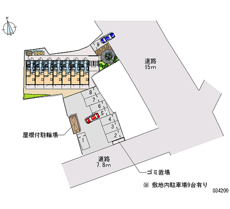 レオパレス片野Ｎ 月極駐車場