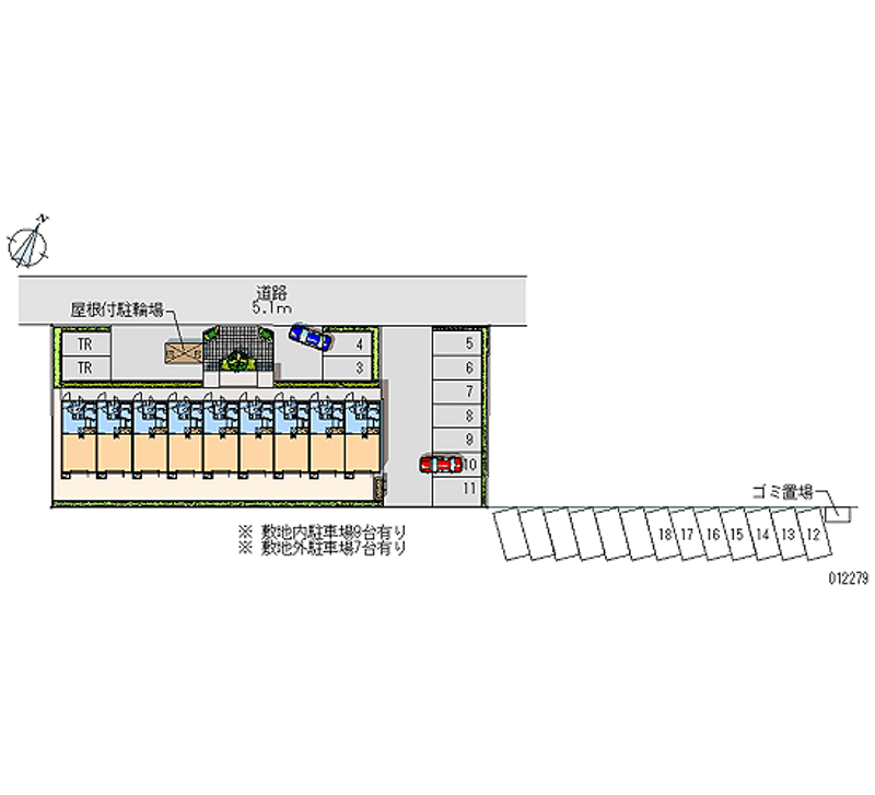 レオパレス渓−せせらぎ− 月極駐車場