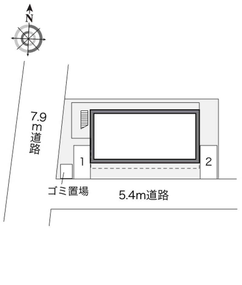 レオパレスドエル・コマ・西浦和 配置図