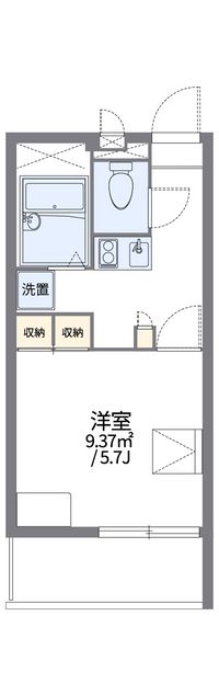 レオパレスあらまき 間取り図