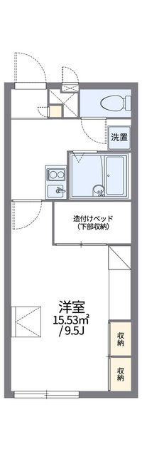 レオパレスベラージオ 間取り図