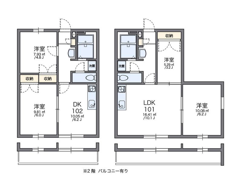 レオパレスファーストステージＦ 間取図