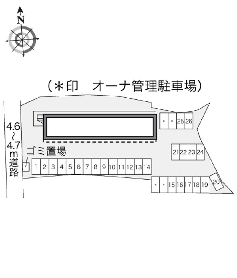 レオパレス双葉 駐車場