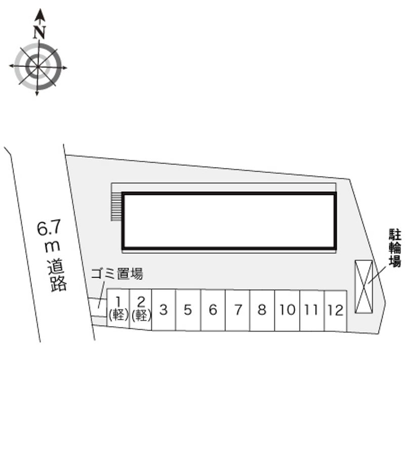 レオパレスラ・フォーレⅢ 配置図