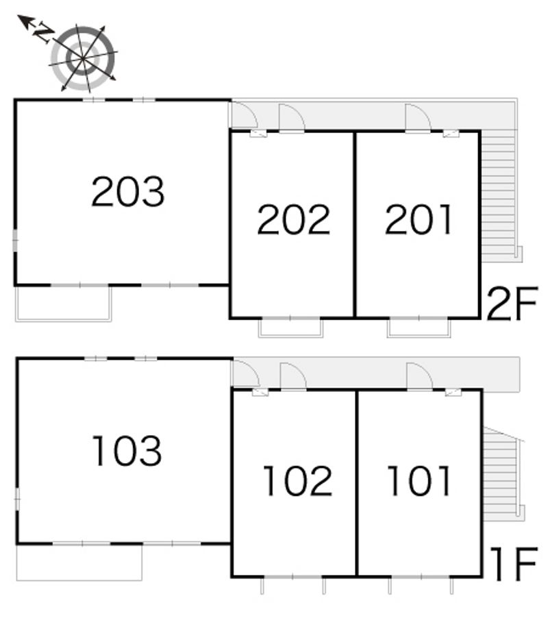 レオパレスアルカディア 間取配置図