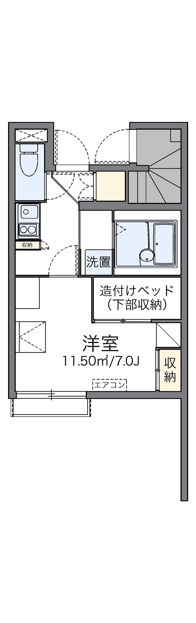 レオパレスシュガーハイム 間取図