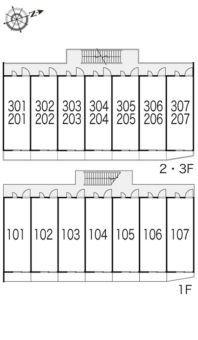 レオパレスヴィブレ 間取配置図