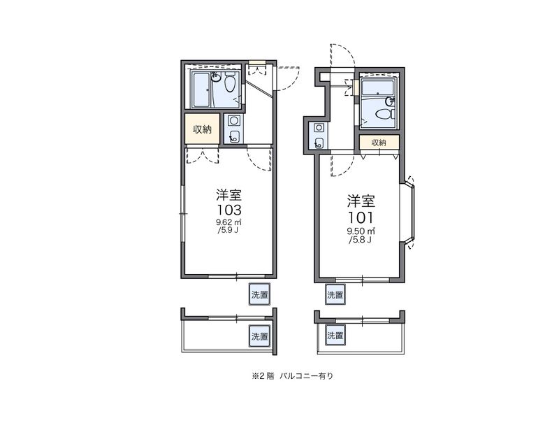 レオパレス吉川第７ 間取図