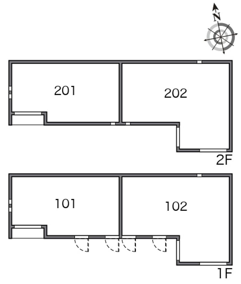 クレイノＨＮ 間取り配置図