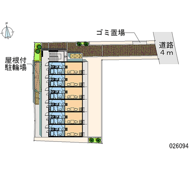 レオパレスエクセル道場北 区画図