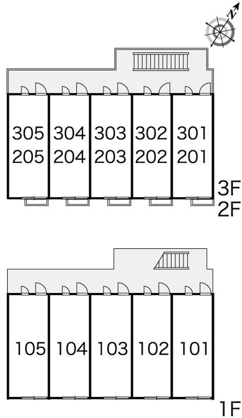 レオパレス北鎌倉ホームズ 間取配置図