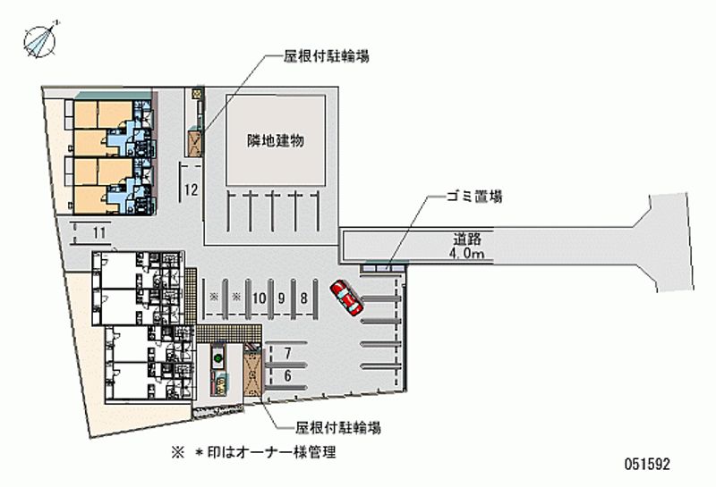 レオネクストグリーンコート住岡 月極駐車場