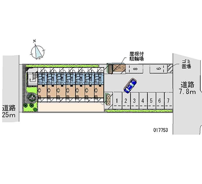 17753 bãi đậu xe hàng tháng