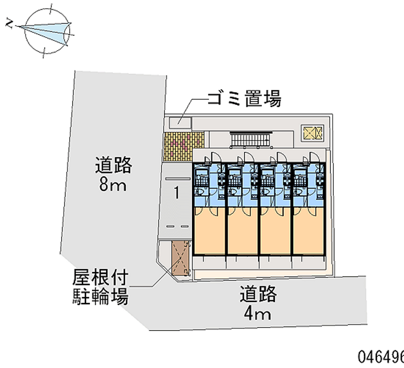 レオパレスノーブル　シャトーⅡ 区画図