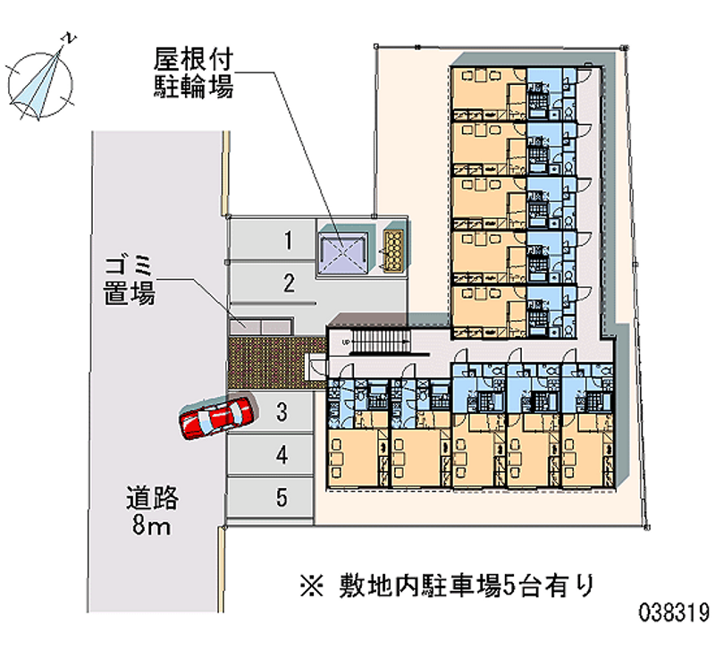 レオパレスフィオーレ月寒 月極駐車場