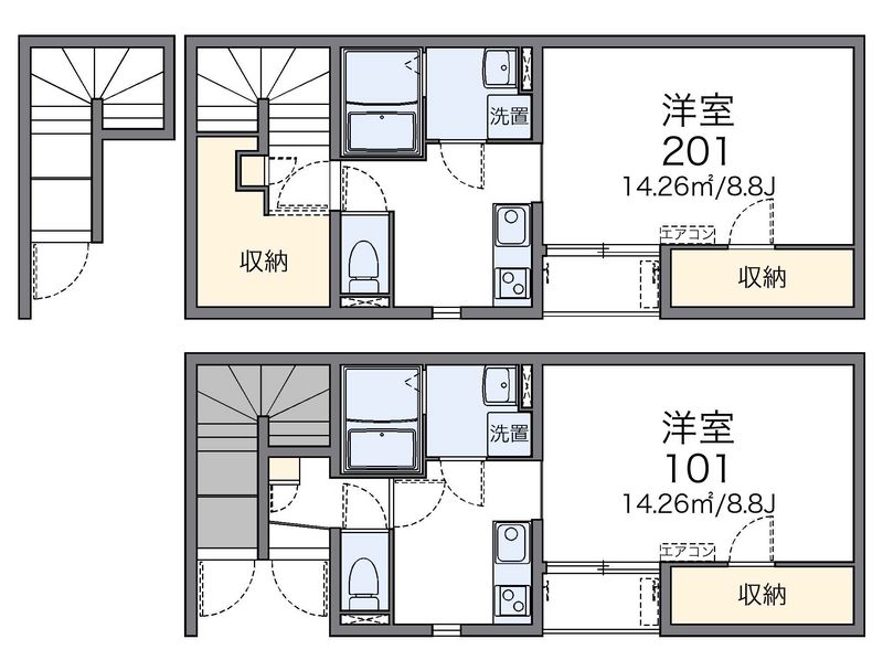 レオネクストキャトル　ポッシュ 間取り