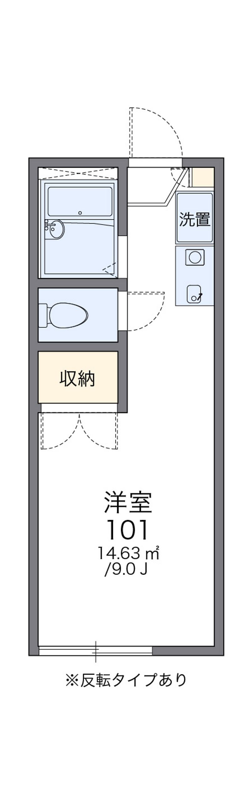 レオパレスグリーングラス 間取図