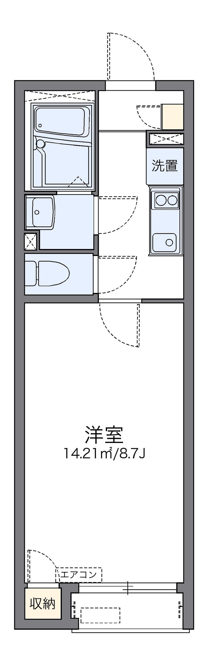 レオネクストもえぎヒルズトレス 間取図