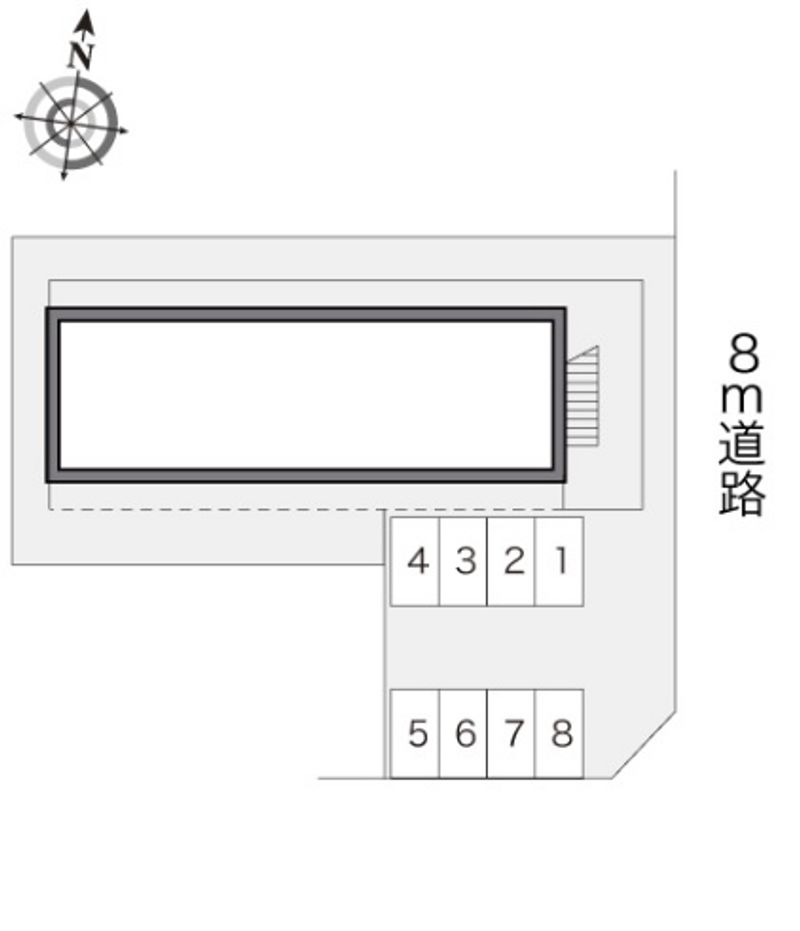 レオパレスラピュタ 駐車場