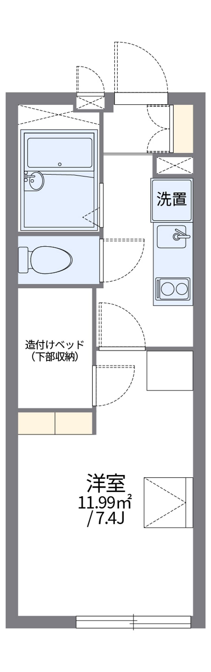 レオパレス大森北 間取図