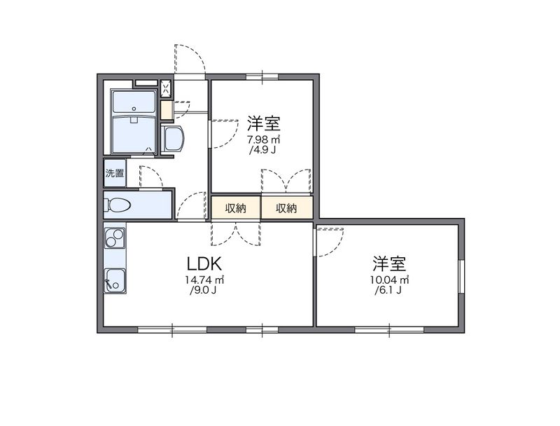 レオパレスエスペランザ 間取図