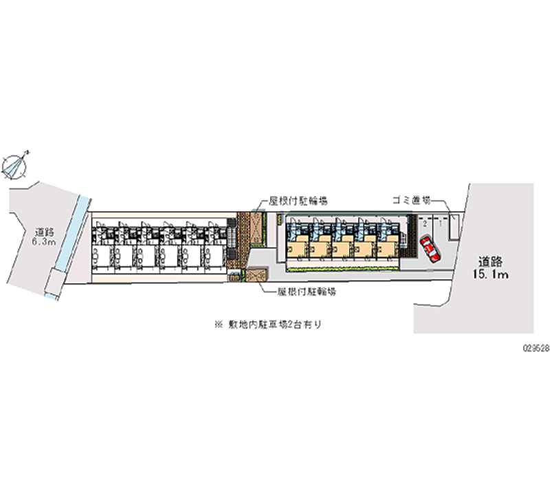 レオパレスさくら 区画図