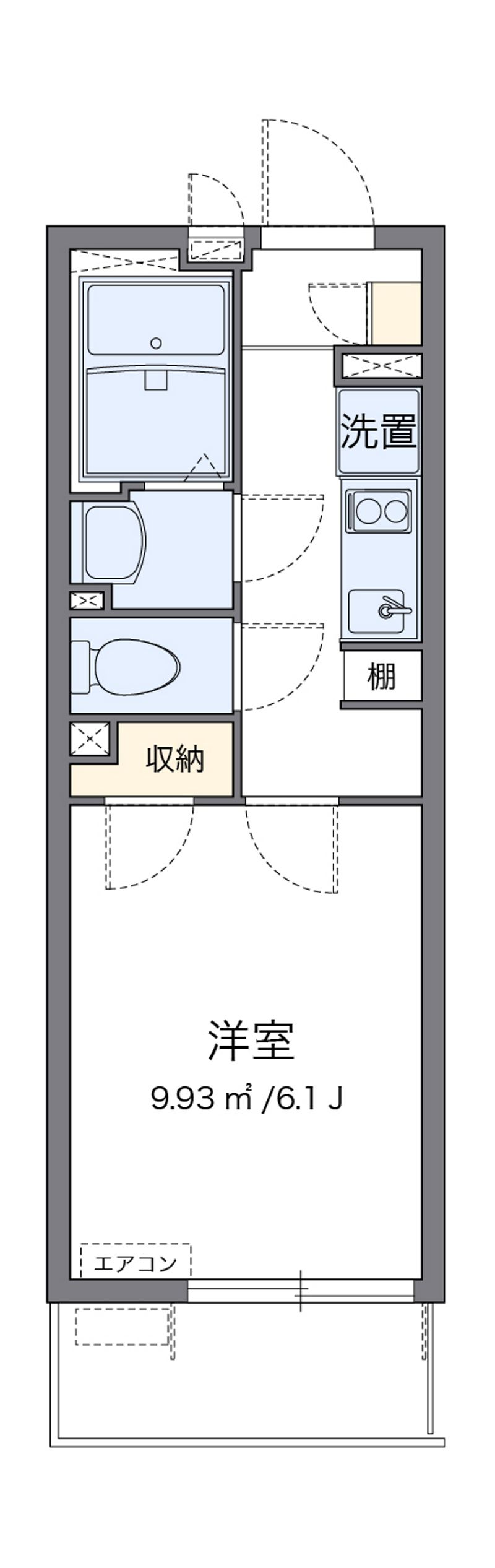 クレイノ春日 間取図