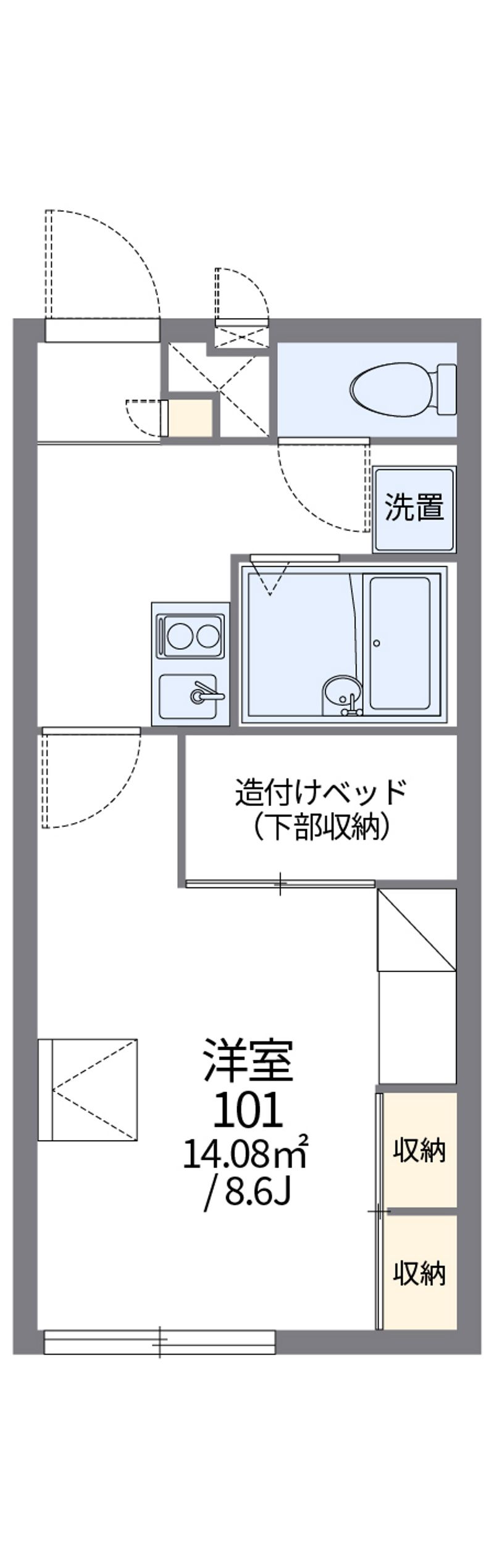 レオパレスルリームⅢ 間取図