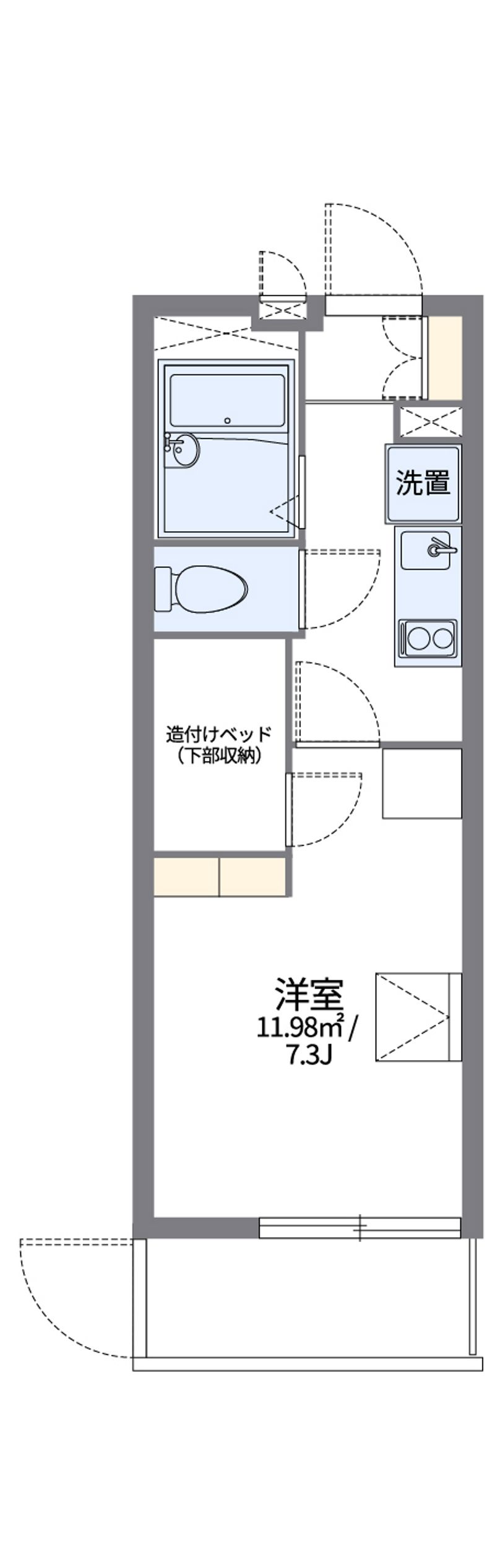 レオパレスリベロ黒崎 間取り