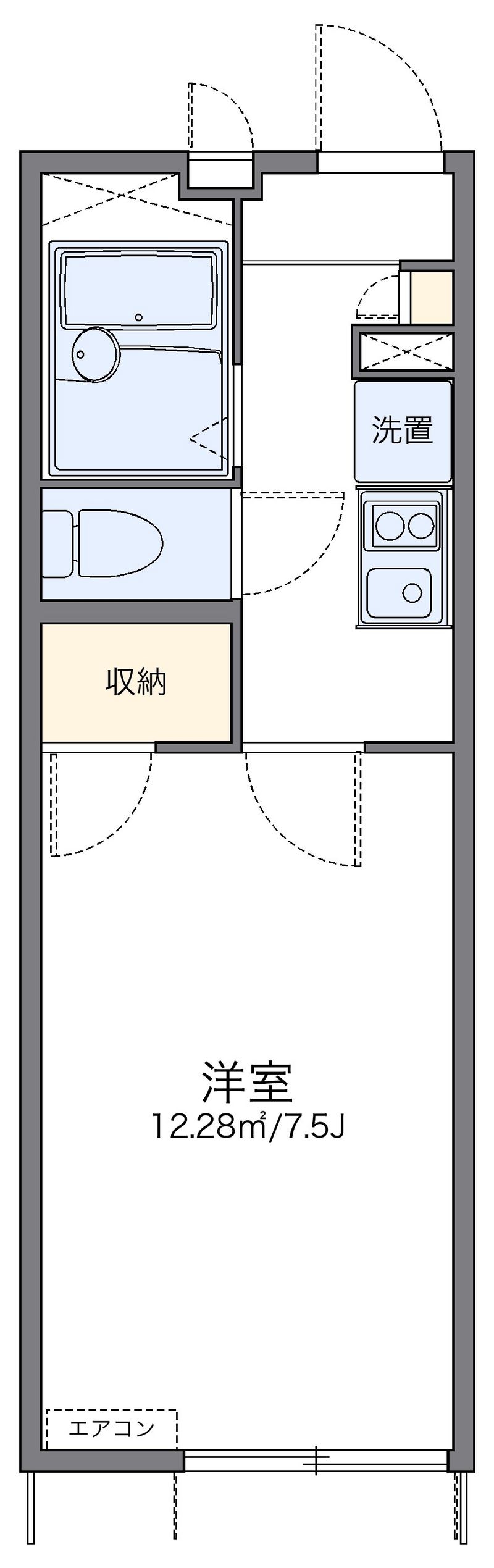 レオパレス田中殿 間取図