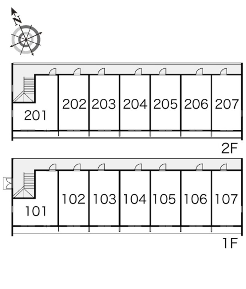 レオパレスＩＲＩＥ 間取り配置図