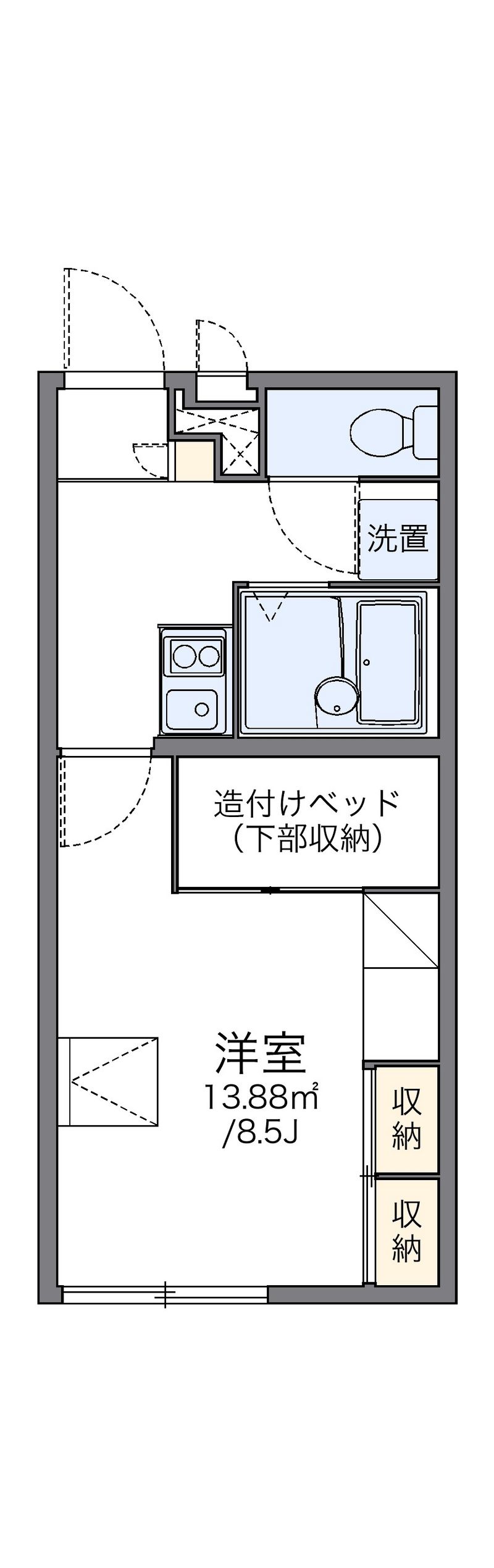 レオパレスＣＯＺＹ 間取図