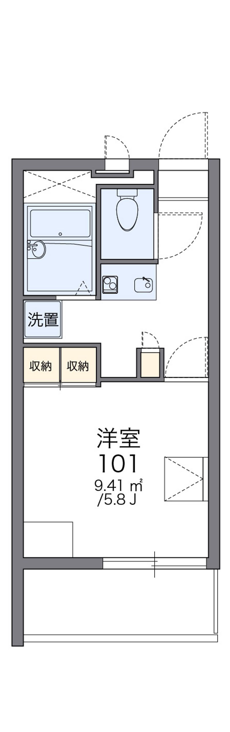 レオパレスオーロラ 間取図